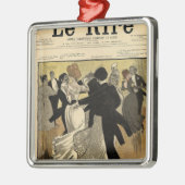 Dansende paren metalen ornament (Links)