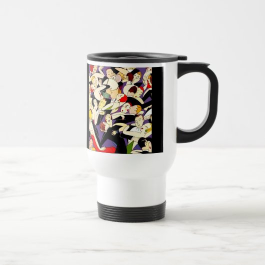  dansende paren reisbeker (Rechts)