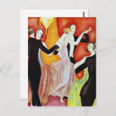 Dansende paren uit 1920 briefkaart (Voorkant / Achterkant)