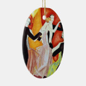 Dansende paren uit 1920 keramisch ornament (Rechts)