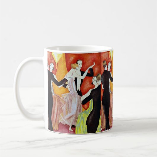 Dansende paren uit 1920 koffiemok (Links)