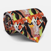 Dansende paren uit 1920 stropdas (Opgerold)