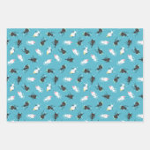 Dansende Partij katten op geboorte patronen Inpakpapier Vel (Voorkant)