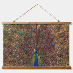 Dansende Pauw (Landschap) Hangend Wandkleed
