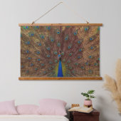 Dansende Pauw (Landschap) Hangend Wandkleed (Slaapkamer)