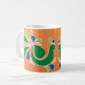 Dansende Pauw Mok (Voorkant links)