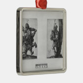 Dansende Peasants and a Bagpipe Player, 1514 Metalen Ornament (Rechts)