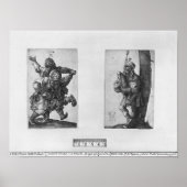 Dansende Peasants and a Bagpipe Player, 1514 Poster (Voorkant)