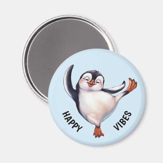 Dansende Penguin Magneet (Voorkant / Achterkant)