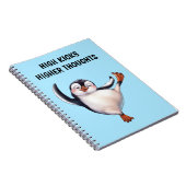 Dansende Penguin Notitieboek (Rechterzijde)