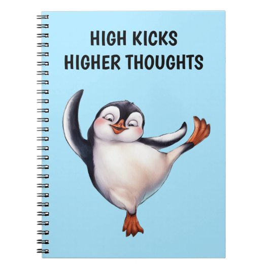 Dansende Penguin Notitieboek (Voorkant)