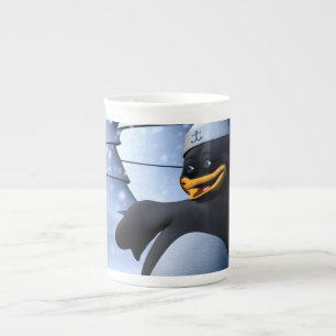 Dansende Penguin Porselein Kop