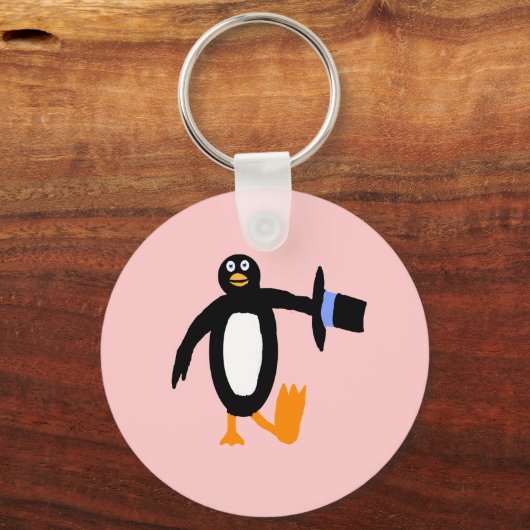 Dansende Penguin Sleutelhanger (Voorkant)