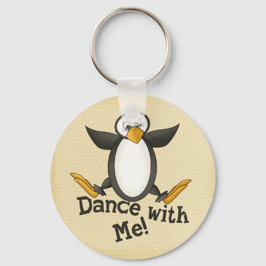 Dansende Penguin Sleutelhanger (Voorkant)