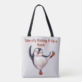 Dansende Penguin Tote Bag (Achterkant)