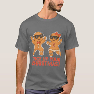 Dansende peperkoekkoekjes Grappige Kerstmis Kawaii T-shirt