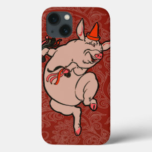 Dansende Pig Antiek Cute Dancer Case-Mate iPhone Case