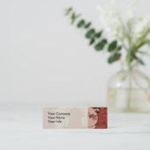 Dansende Pig Antiek Cute Dancer Mini Visitekaartje (Staand voorkant)