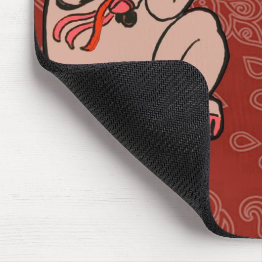 Dansende Pig Antiek Cute Dancer Muismat (Hoek)