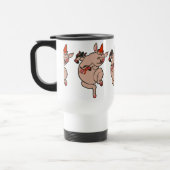 Dansende Pig Antiek Cute Dancer Reisbeker (Links)