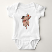 Dansende Pig Antiek Cute Dancer Romper (Voorkant)