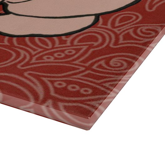 Dansende Pig Antiek Cute Dancer Snijplank (Hoek)