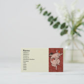 Dansende Pig Antiek Cute Dancer Visitekaartje (Staand voorkant)