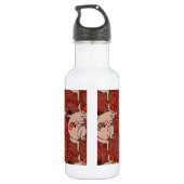 Dansende Pig Antiek Cute Dancer Waterfles (Achterkant)