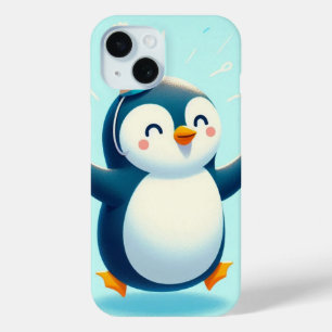 Dansende pinguïn met een party Pet iPhone 15 Case