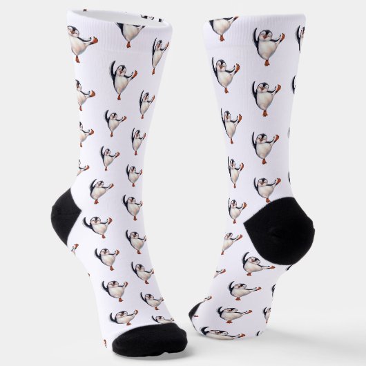 Dansende Pinguïn Sokken (Gebogen)