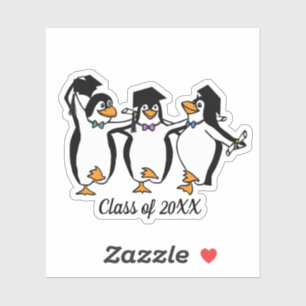Dansende pinguïns Afstuderen Sticker