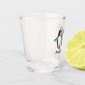Dansende pinguïns Design Shot Glass Glas (Links)