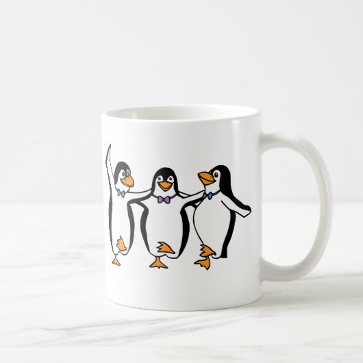Dansende pinguïns koffiemok (Rechts)