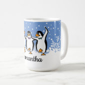 Dansende pinguïns koffiemok (Voorkant rechts)