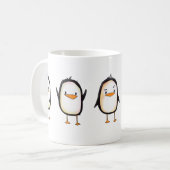 Dansende pinguïns - Mok (Voorkant links)