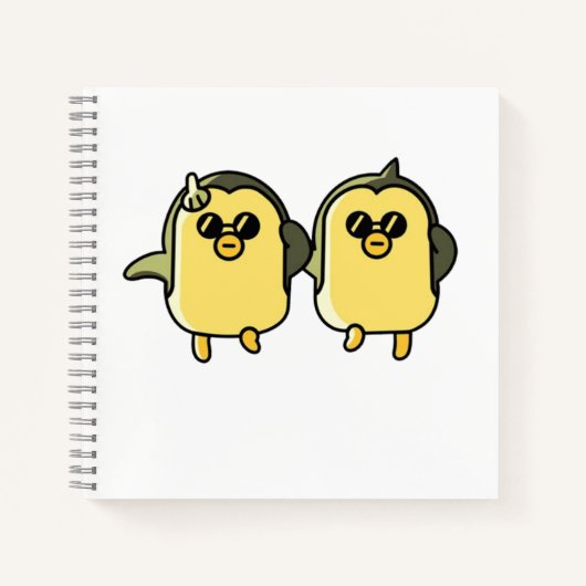 Dansende Pinguïns Notitieboek (Voorkant)