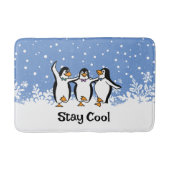 Dansende pinguïns ontwerp badmat (Voorkant)