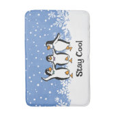 Dansende pinguïns ontwerp badmat (Voorkant Verticaal)