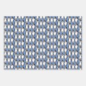 Dansende pinguïns ontwerp inpakpapier vellen (Voorkant 3)