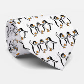Dansende pinguïns stropdas (Opgerold)