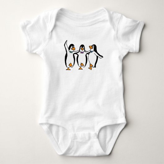 Dansende pinguïns t-shirt (Voorkant)