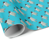 Dansende pinguïns Verpakkingspapier 2 Cadeaupapier (Rol Hoek)