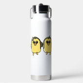 Dansende Pinguïns Waterfles (Voorkant)