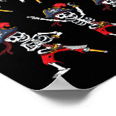 Dansende Pirate Skeletons Dance Challenge Boys Kin Poster (Hoek)