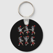 Dansende Pirate Skeletons Dance Challenge Boys Kin Sleutelhanger (Achterkant)