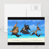 Dansende Pirates Briefkaart (Voorkant / Achterkant)