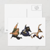 Dansende Pirates Briefkaart (Voorkant / Achterkant)