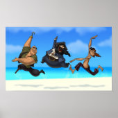 Dansende Pirates Poster (Voorkant)