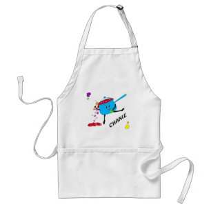dansende pot met hart 05 CHANIE Standaard Schort