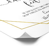 Dansende poten teken teenslippers bruiloft groen g poster (Hoek)